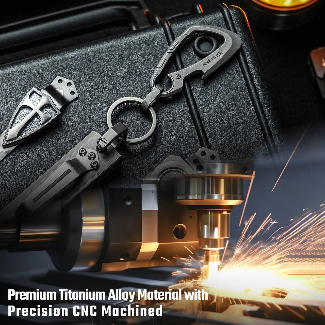 MecArmy CH17 Titanium Keychain
