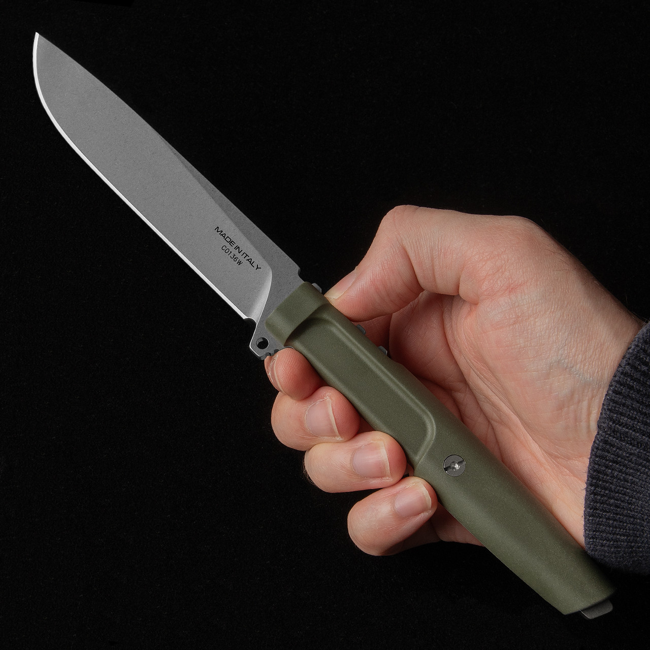 Extrema Ratio Vipera Green Stonewashed Nitrogen Fixed Blade