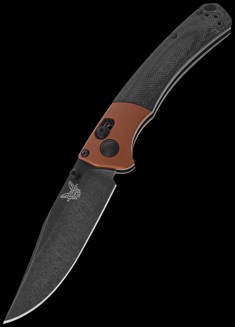 Benchmade 15085BK-04 Mini Crooked River Burnt Copper DLC Folding Knife