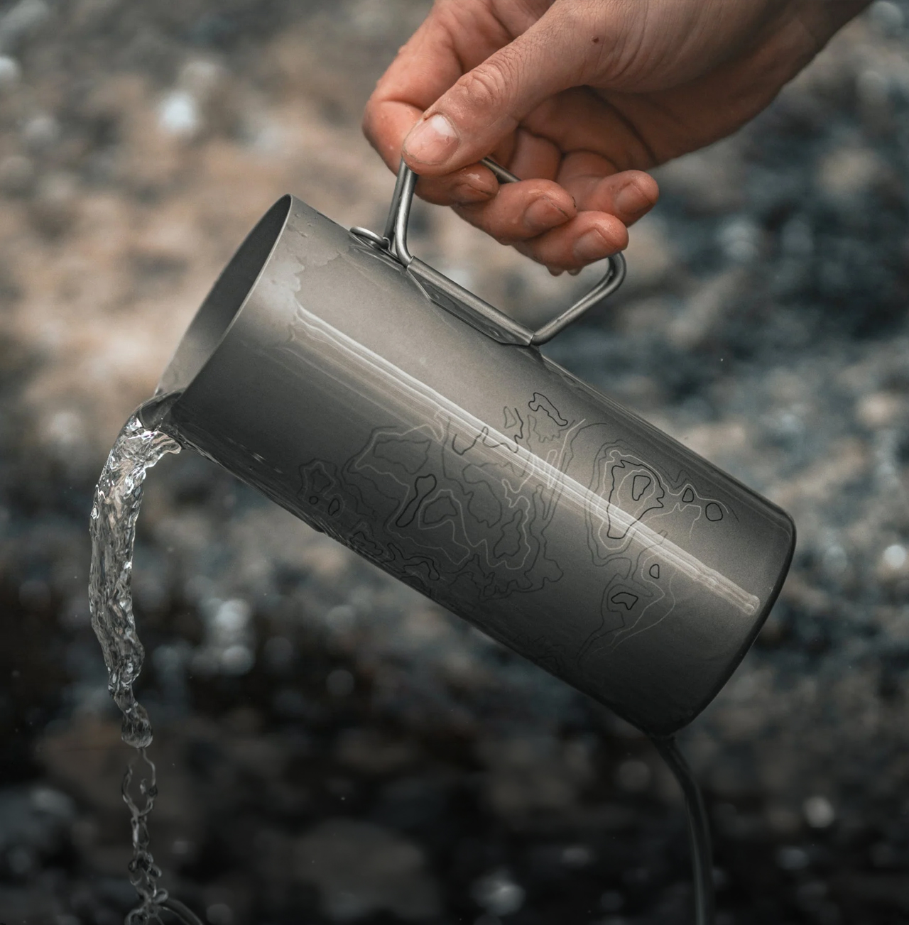 Grayl Titanium GeoPress Purifier Black 0.71L