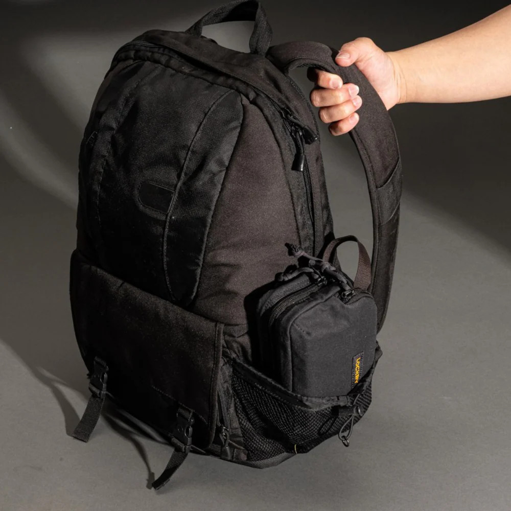 Lochby Mini Venture Pouch Charcoal & Gold