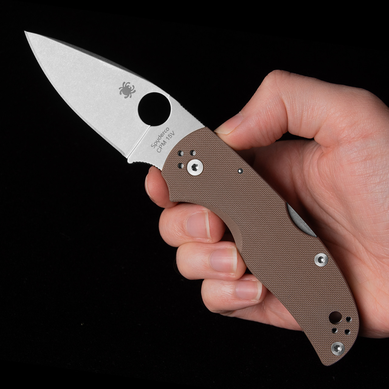 Spyderco Native 5 Brown G10 Sprint Run Folding Knife