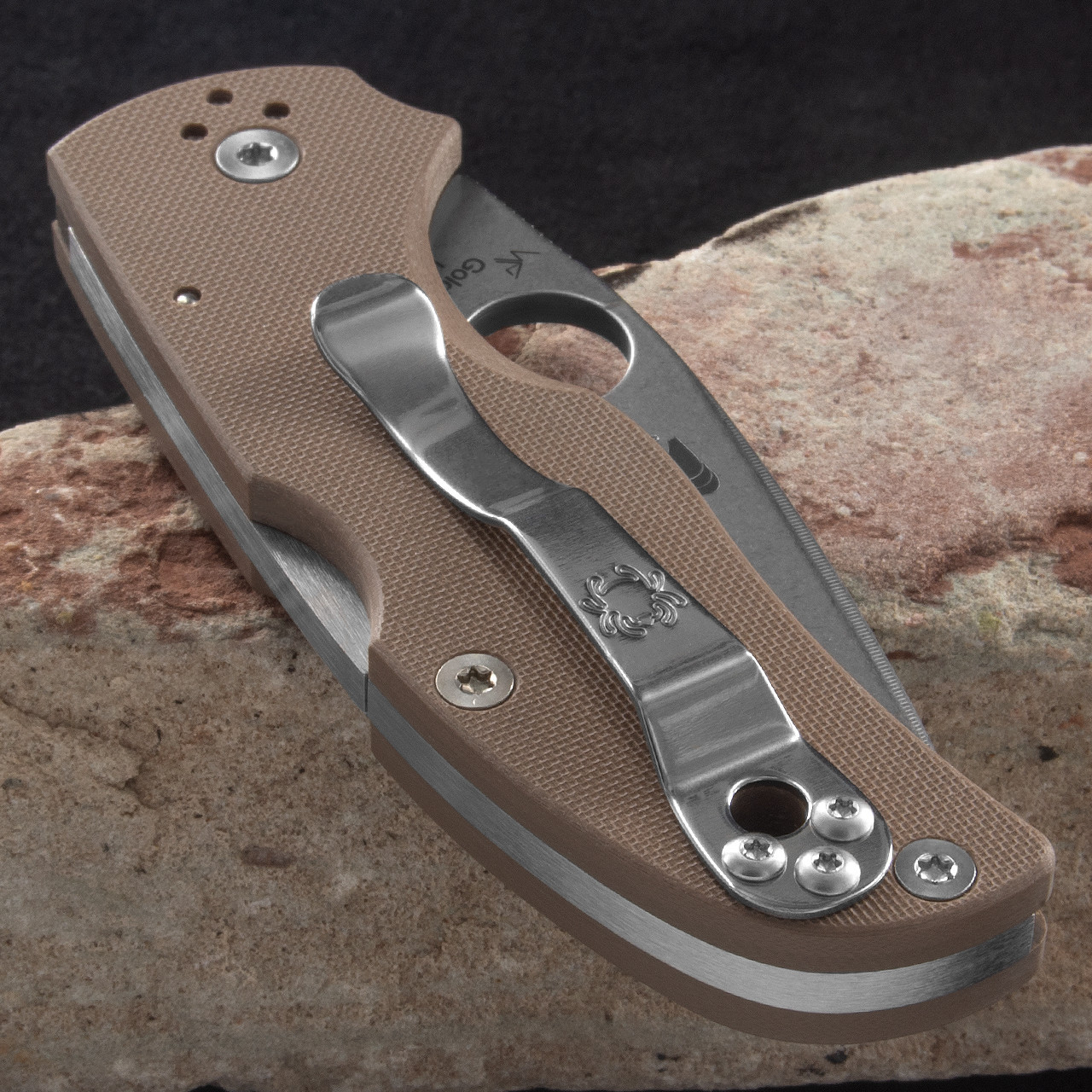 Spyderco Native 5 Brown G10 Sprint Run Folding Knife