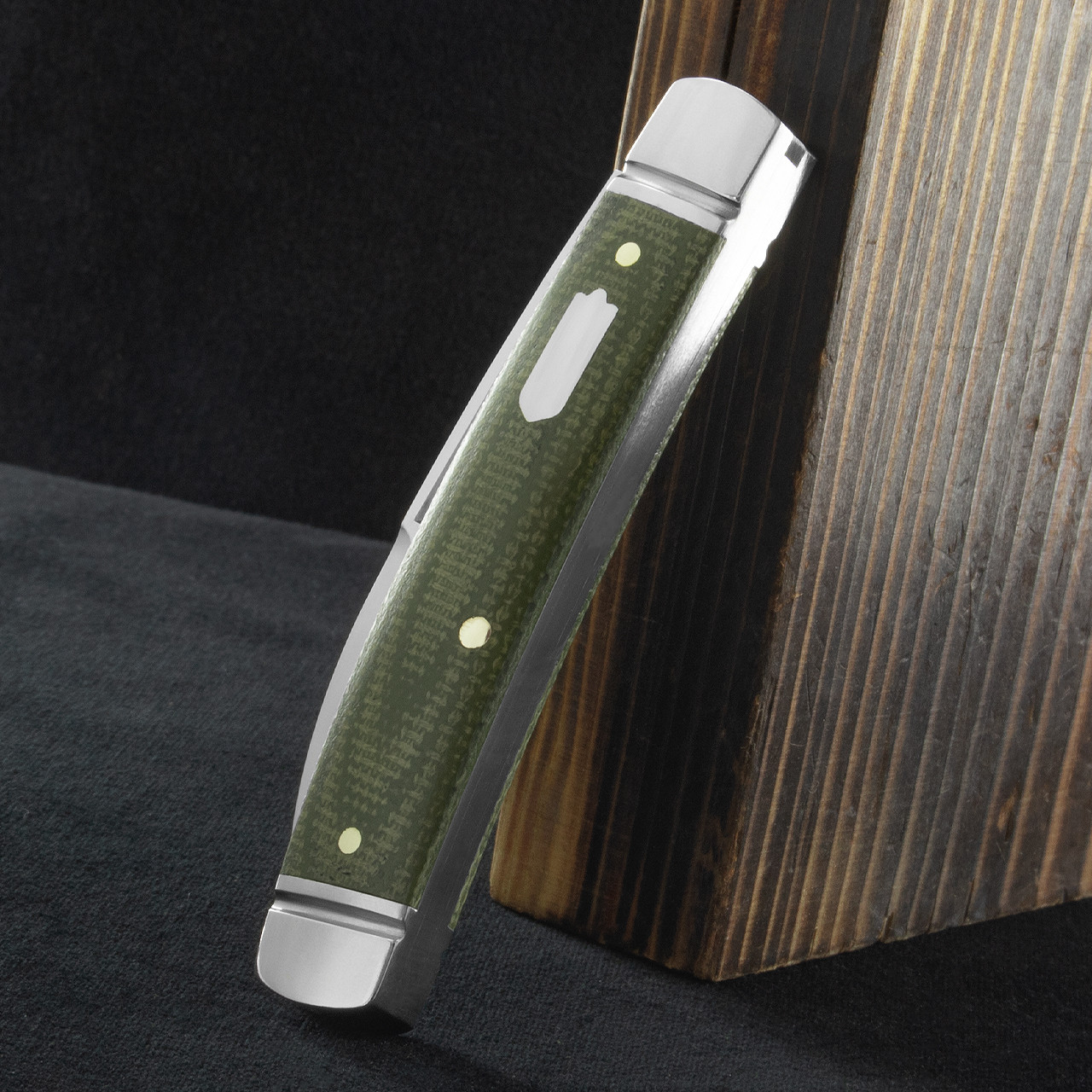 Rosecraft Mud Creek Congress Green Micarta Folding Knife