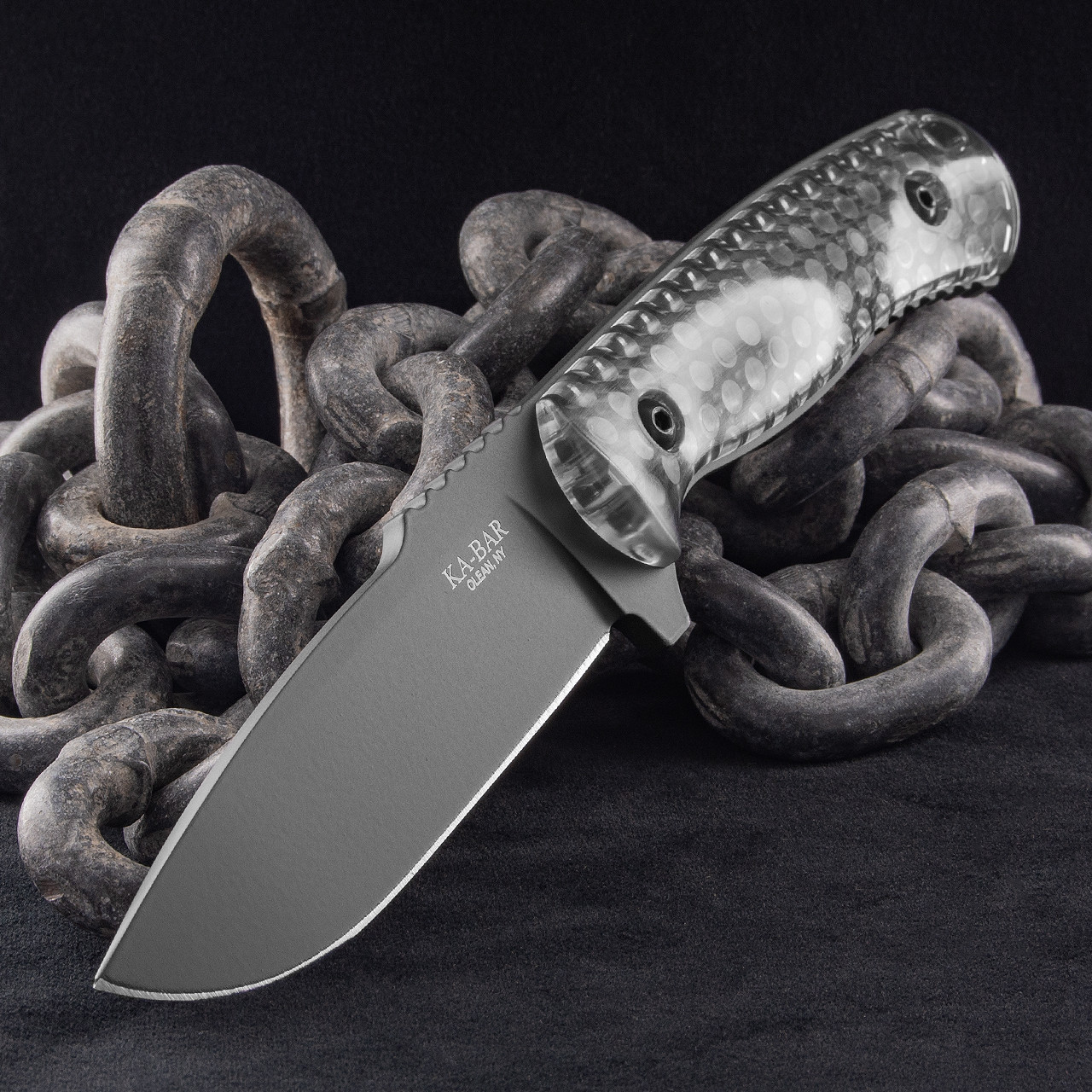 Ka-Bar George Cool Name Drop Point Fixed Blade