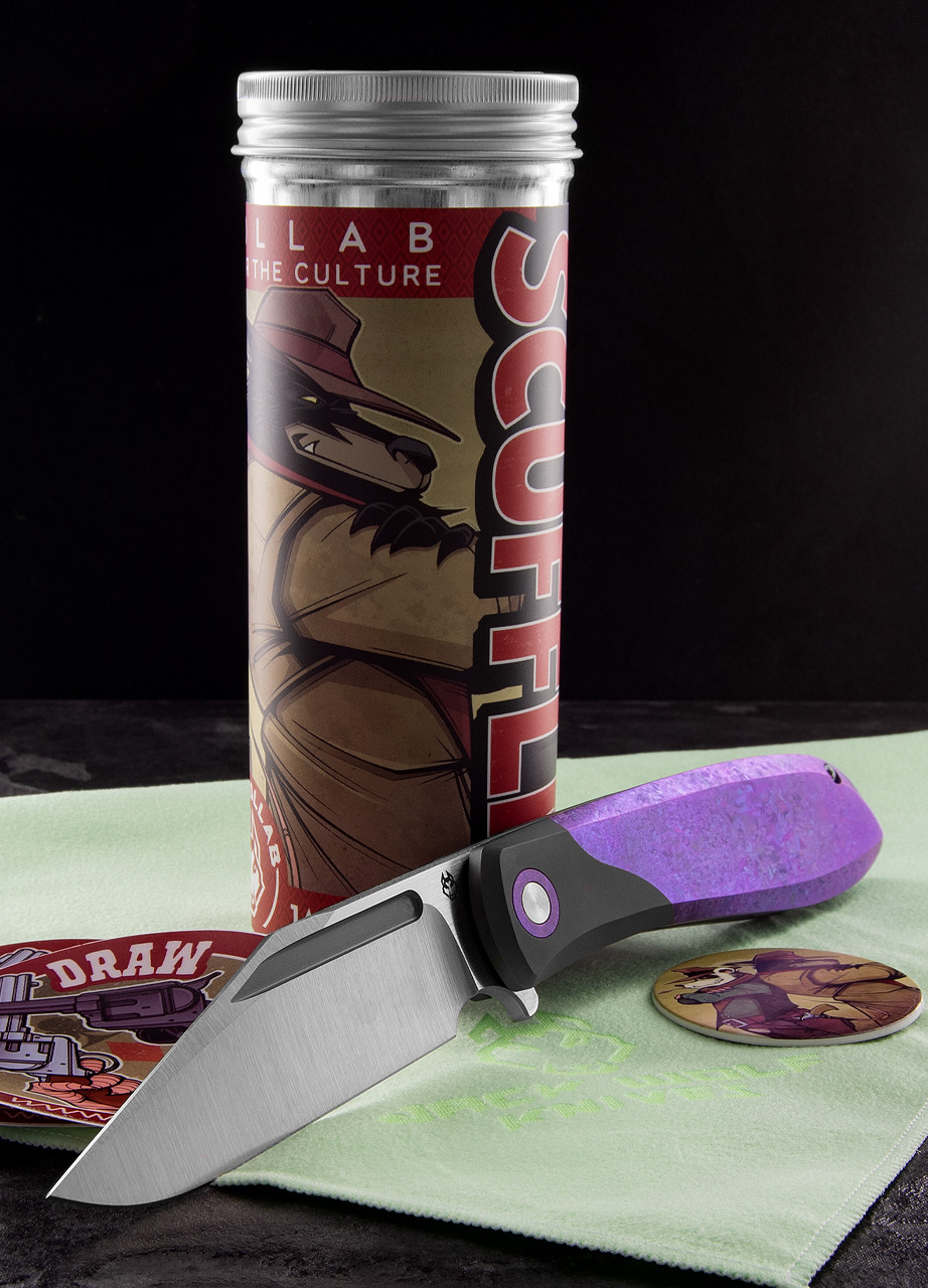 Jack Wolf Scuffle Ti Blurple Folding Knife