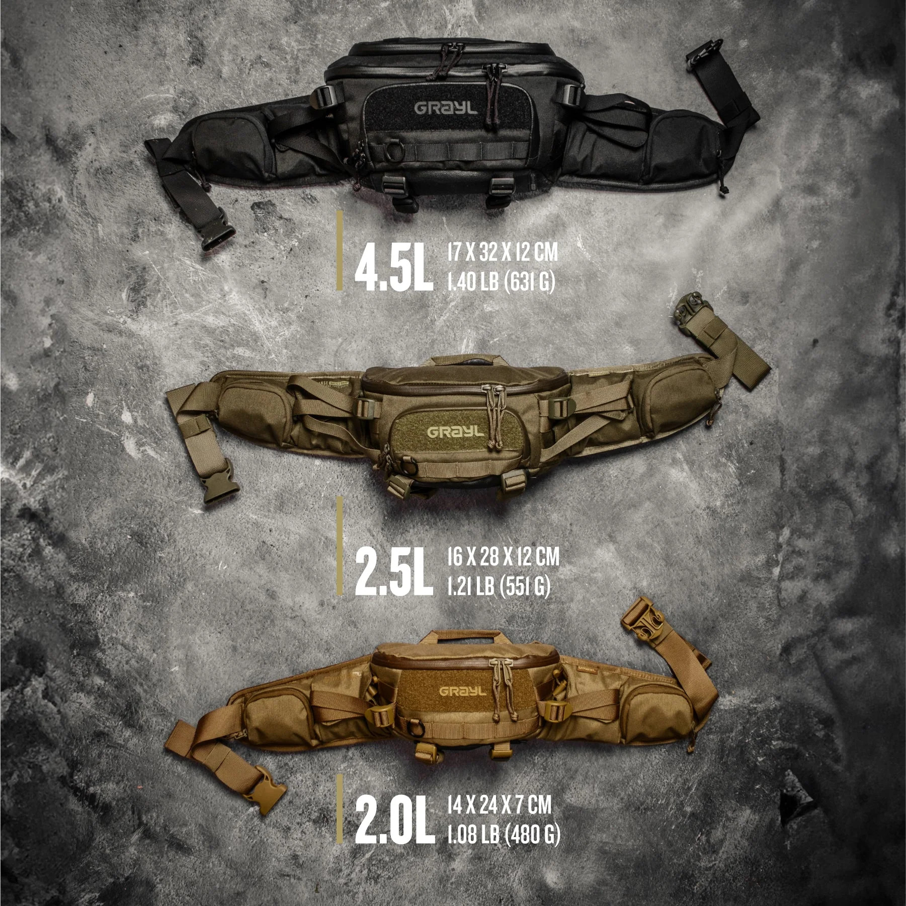 Grayl Mission EXP Hip Pack 4.5L Coyote Brown