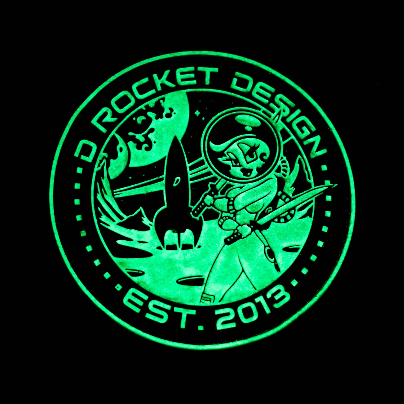 D Rocket Design Rocket Girl Morale Patch
