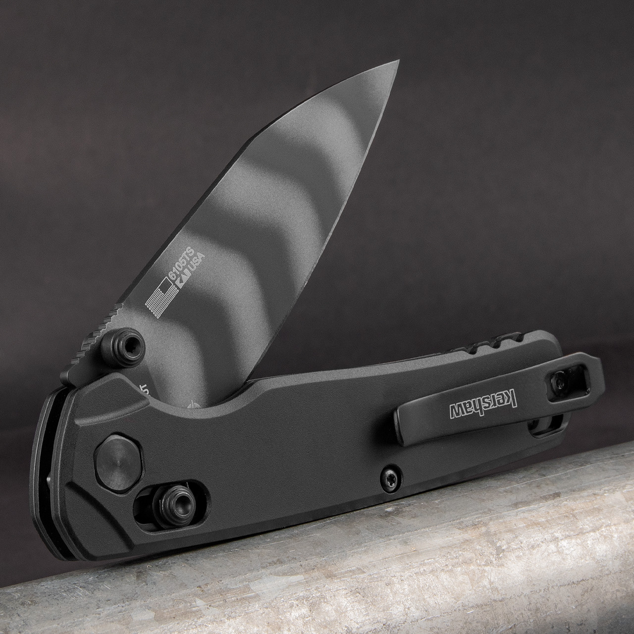 Kershaw Bel Air Aluminium Tiger Stripe Folding Knife