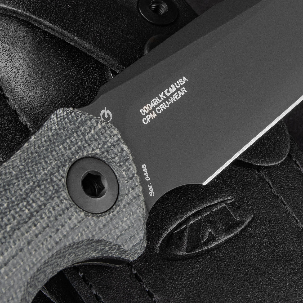 Zero Tolerance 0004 Cru-Wear Black Fixed Blade