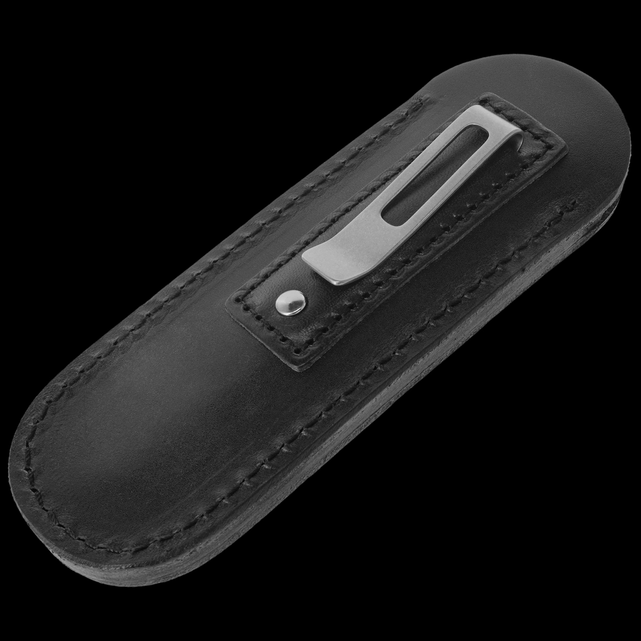 QSP Baby Penguin Purple Carbon Fibre Blackwashed Fixed Blade