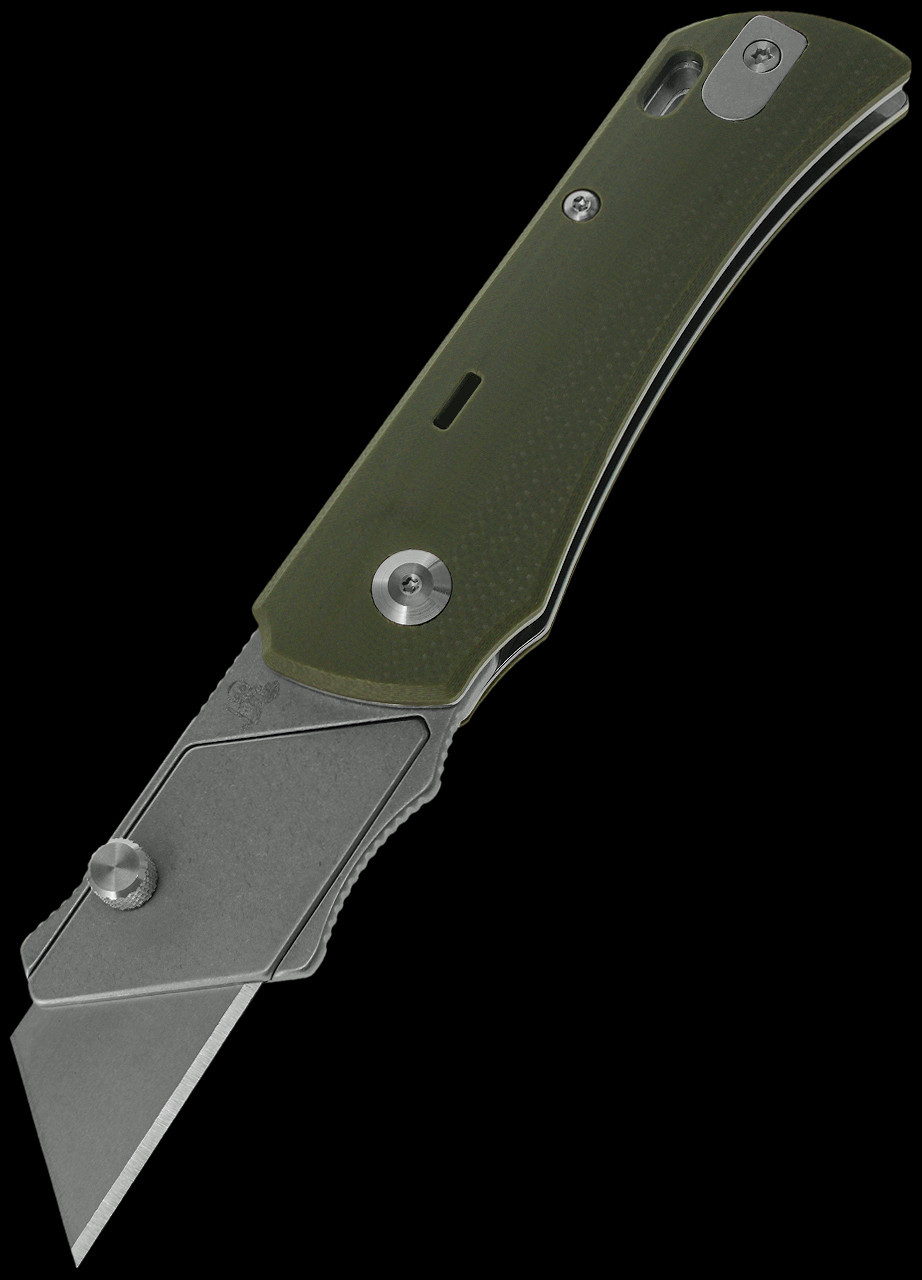 Twisted Pallas G10 Utility Knife Green