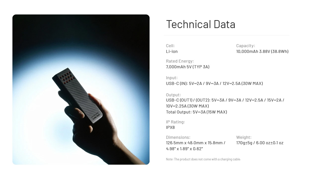 Nitecore Carbo 10000 Gen 2 Powerbank