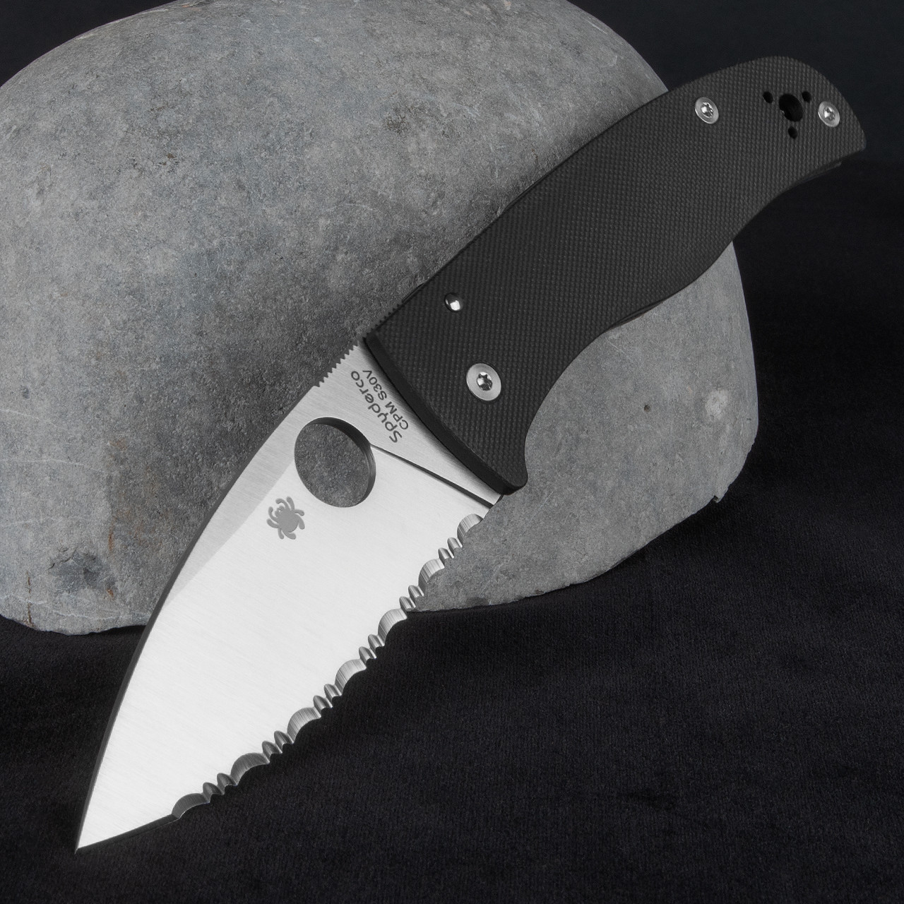 Spyderco Bodacious BLK G10 Spyderedge Folding Knife