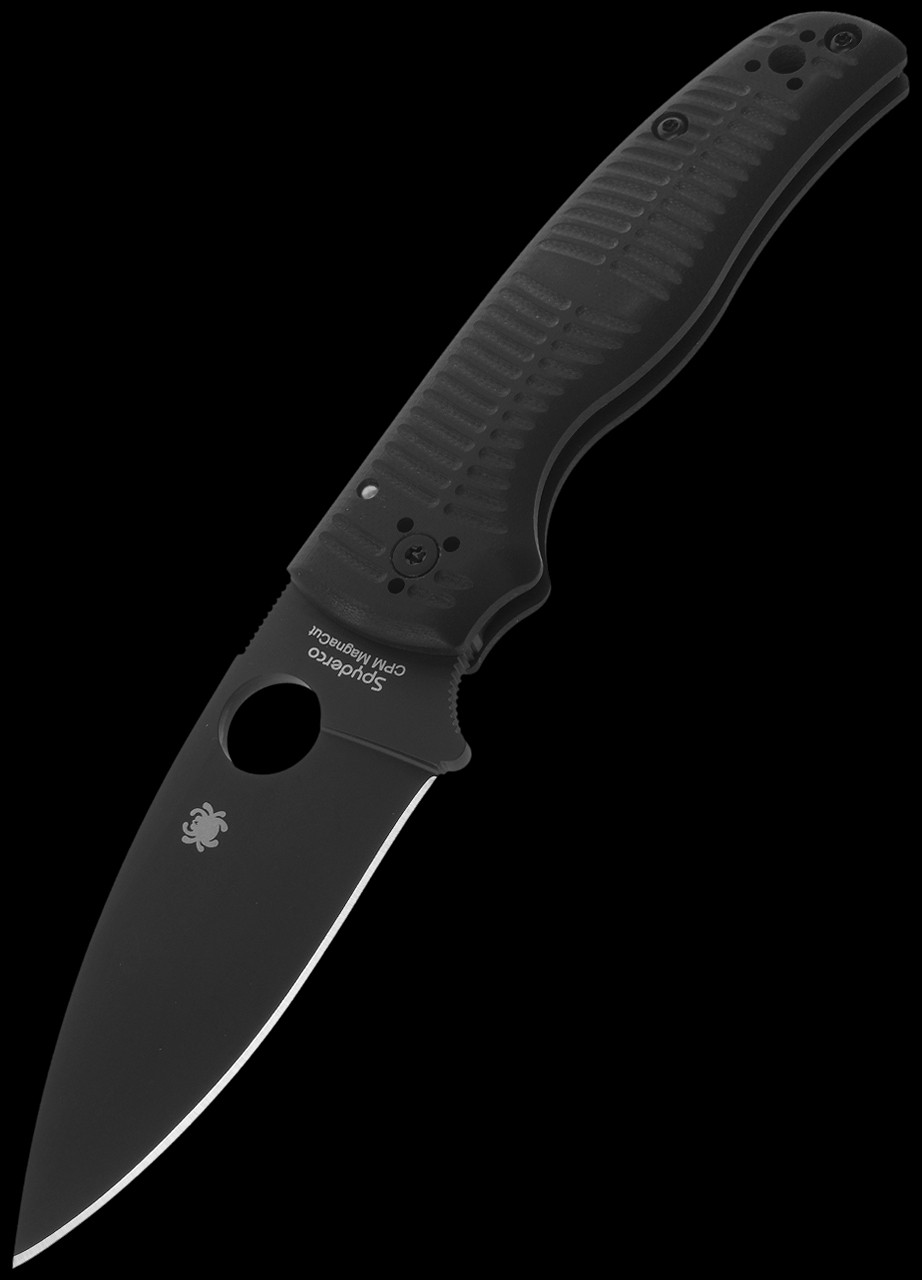 Spyderco Shaman Salt Blk G10 Black Folding Knife