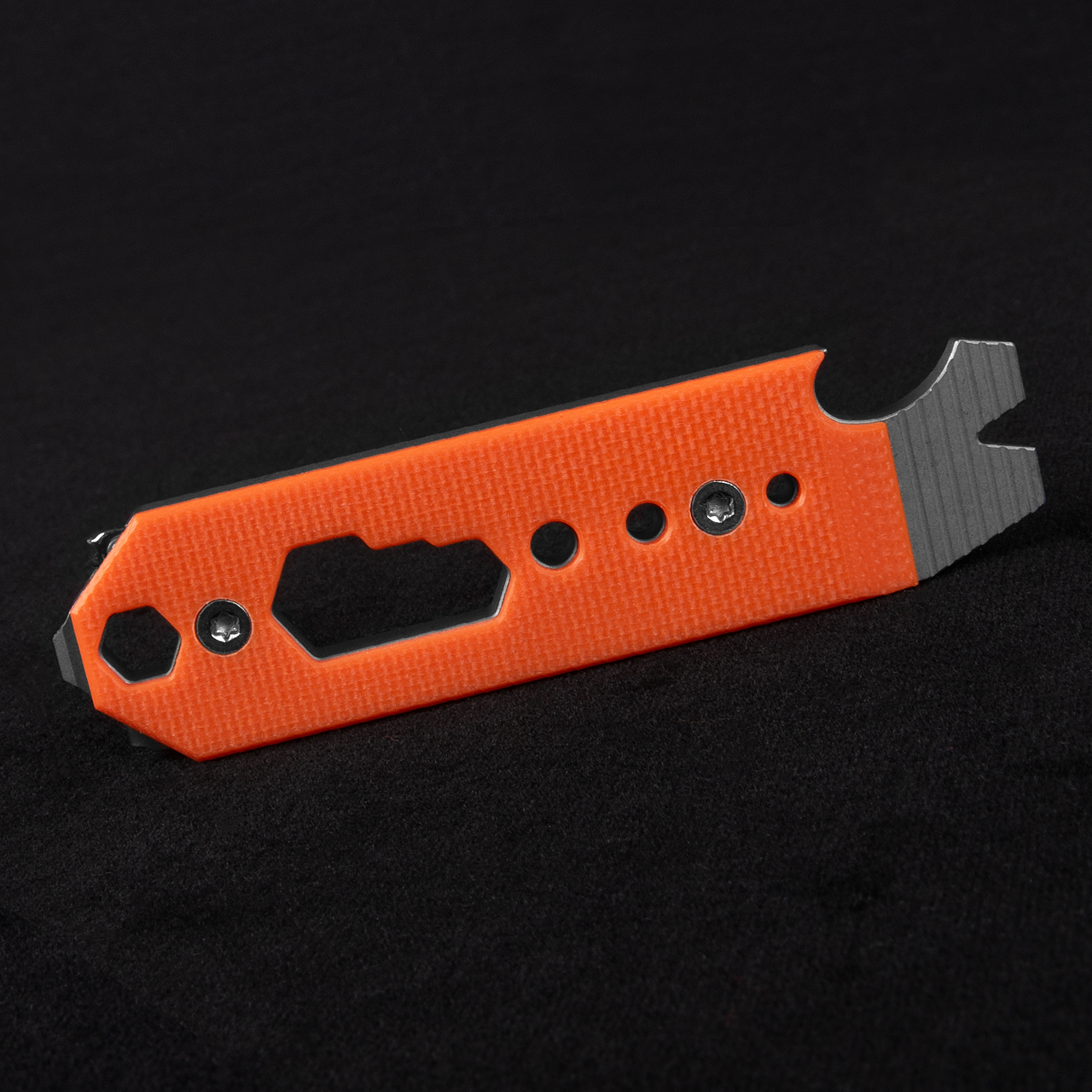 Kizer Titanium & G10 Multi-Functional Pac Bar Orange
