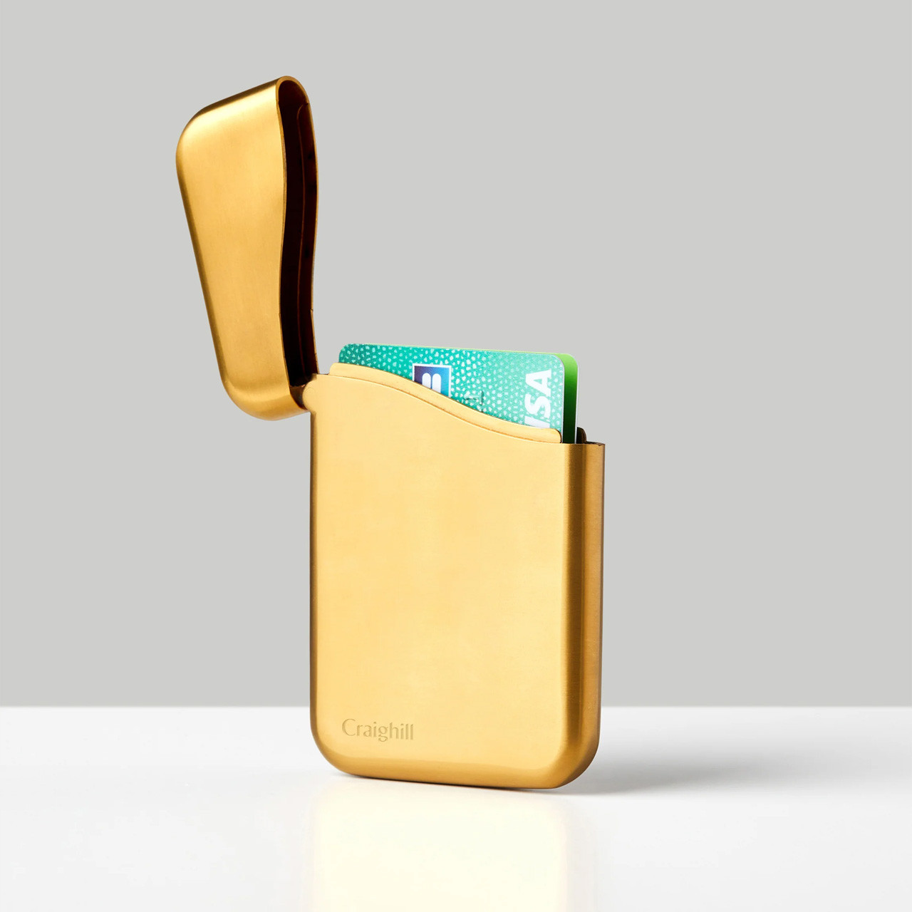 Craighill Summit Card Case Brass