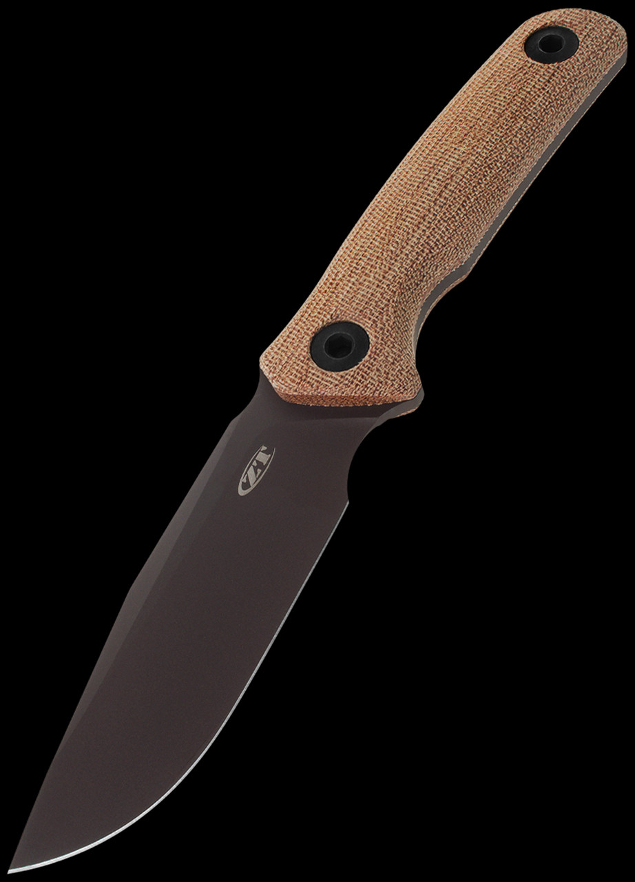 Zero Tolerance 0004 Brown Canvas Micarta Fixed Blade