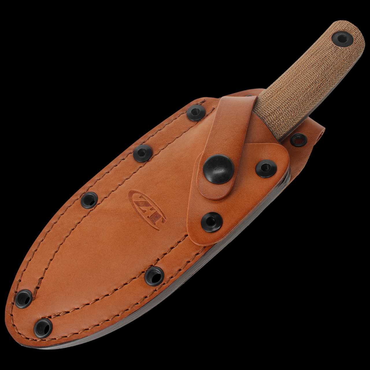 Zero Tolerance 0004 Brown Canvas Micarta Fixed Blade