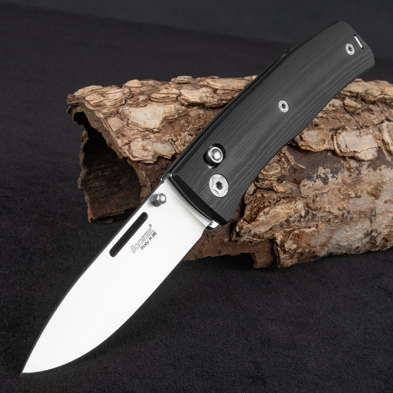 Lionsteel NiNi Black G10 Folding Knife