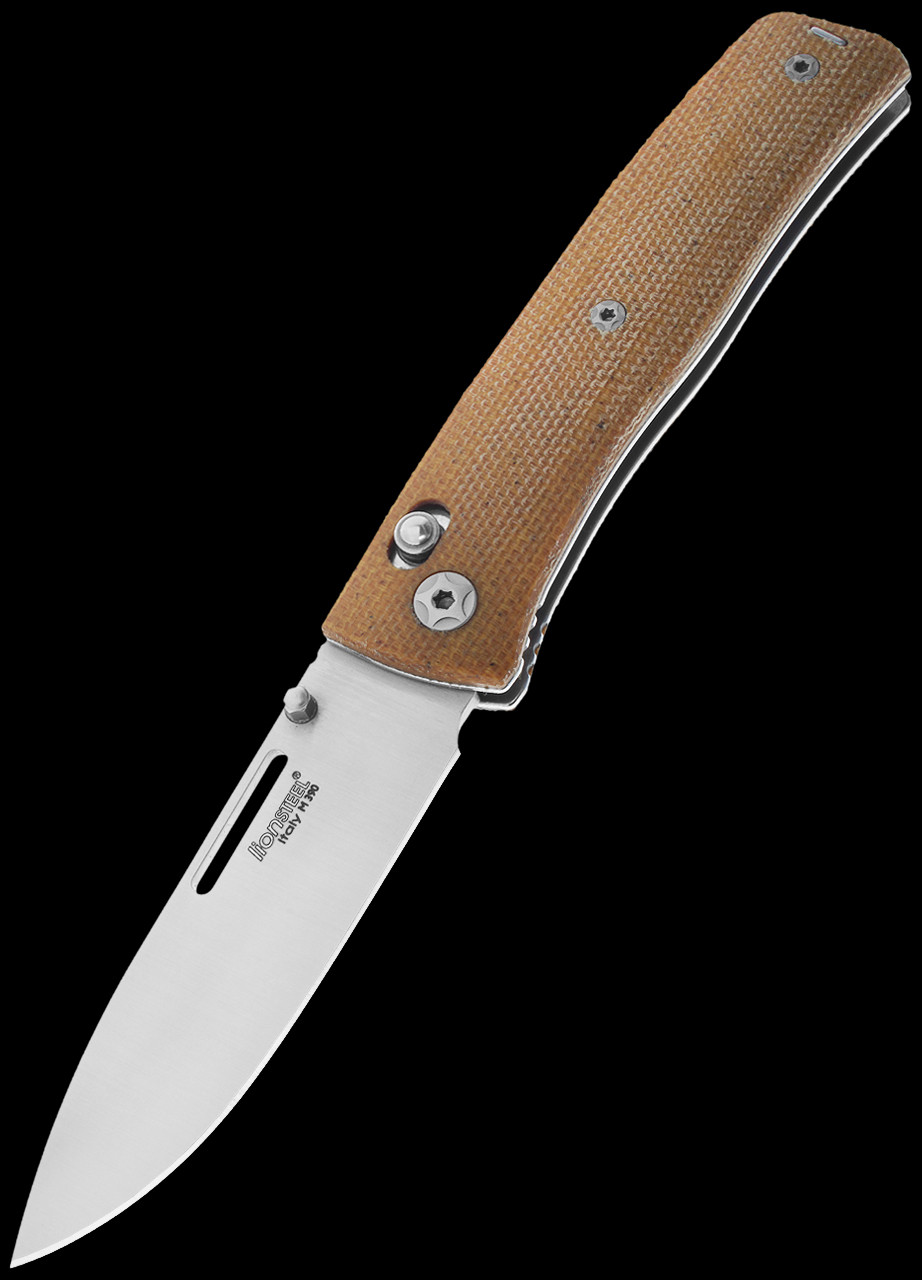 Lionsteel NiNi Natural Micarta Folding Knife