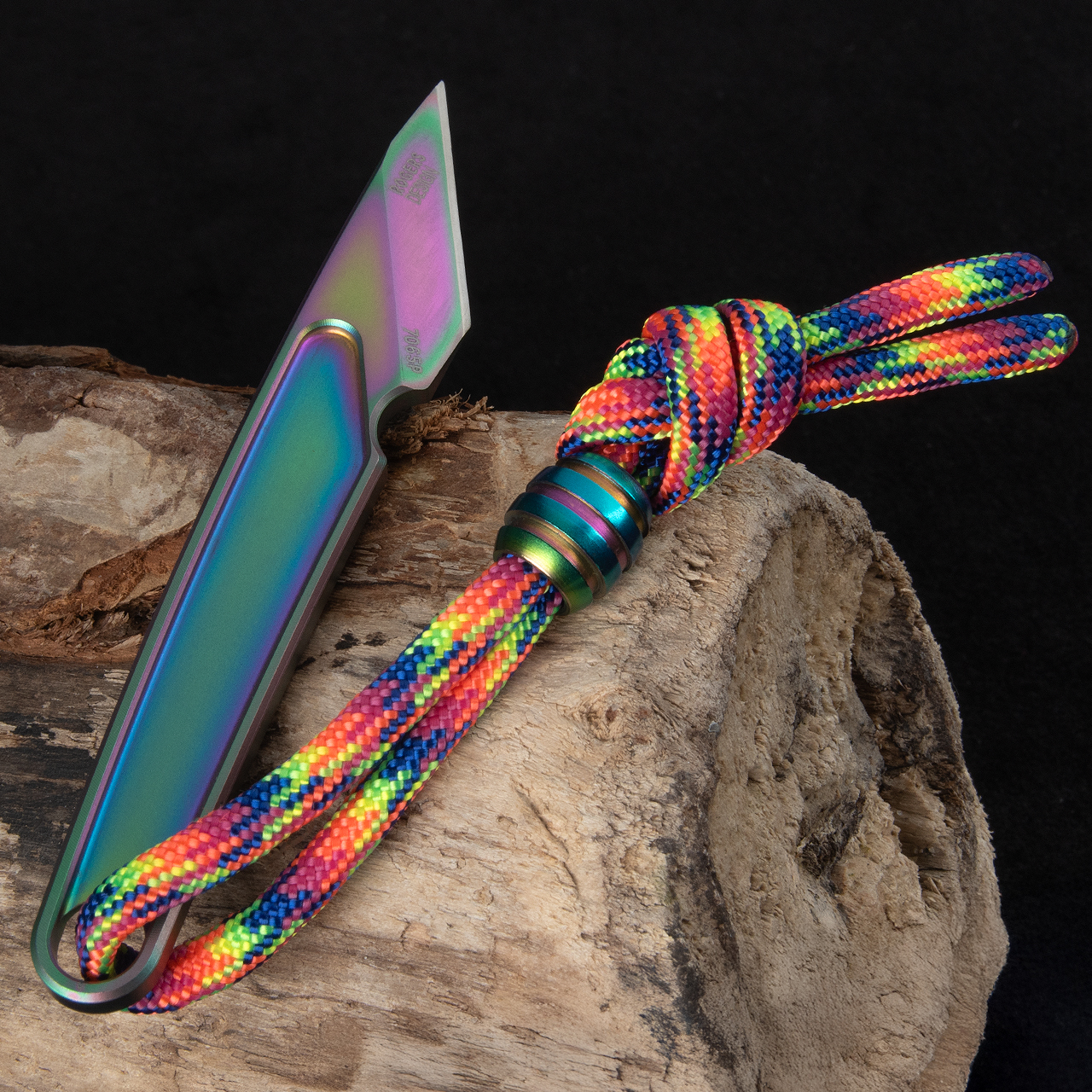 CRKT HangTi Iridescent Fixed Blade