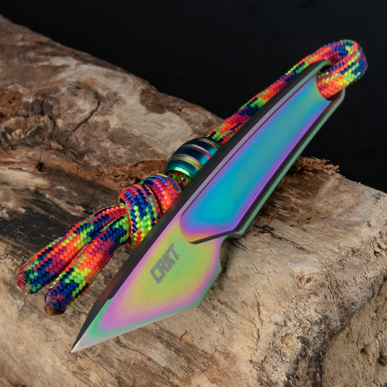 CRKT HangTi Iridescent Fixed Blade