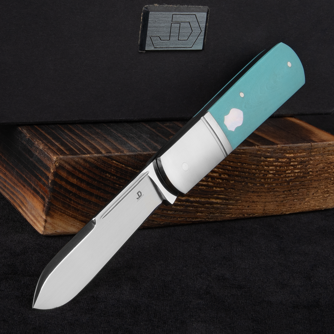 JD Knives Barlow Tiffany CarboTi Custom Knife