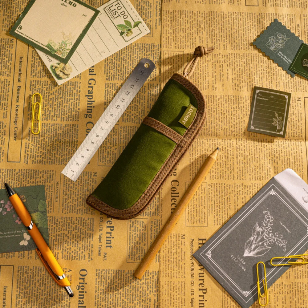 Lochby Duo Pen Pouch Olive