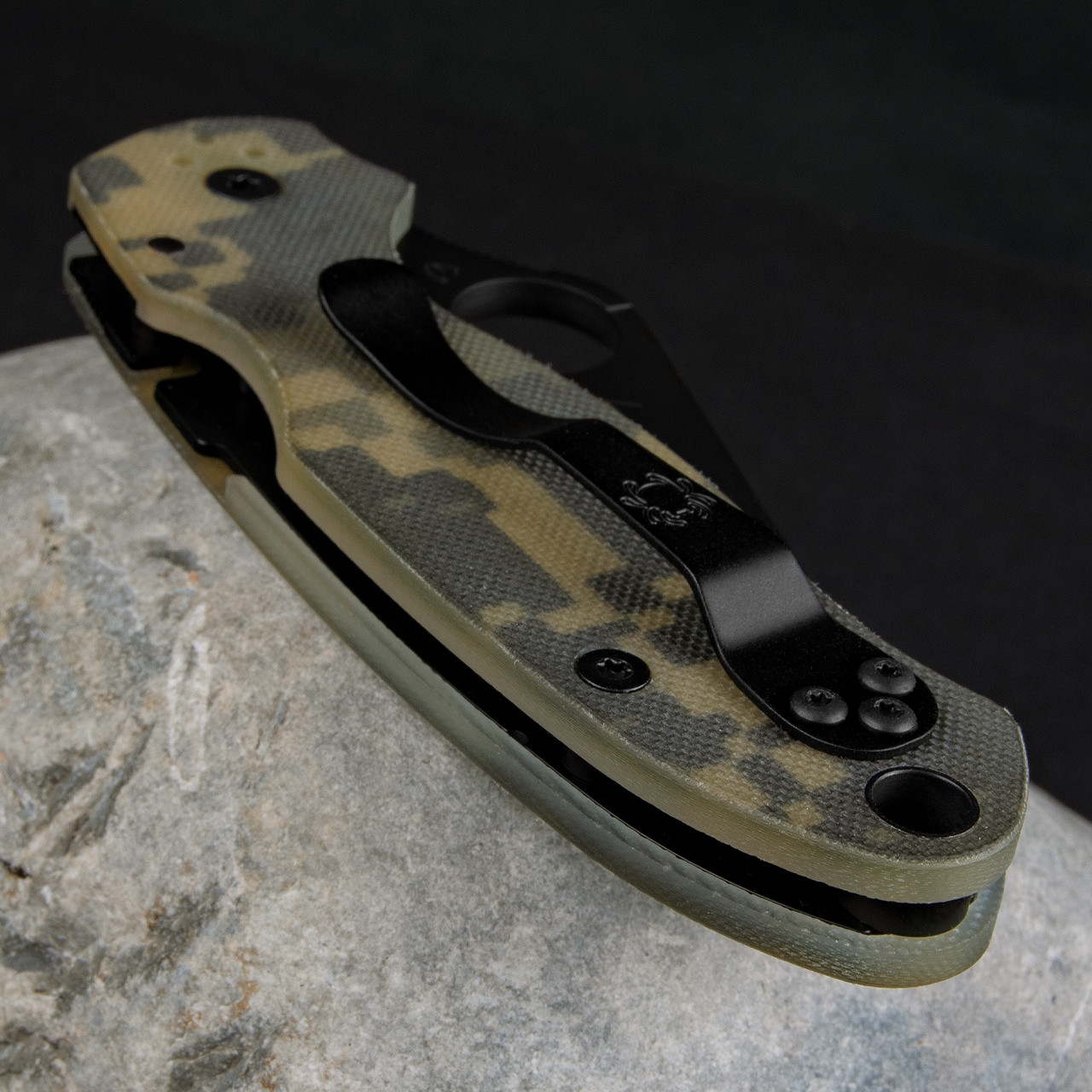 Spyderco Para 3 Camo G10 Black Folding Knife