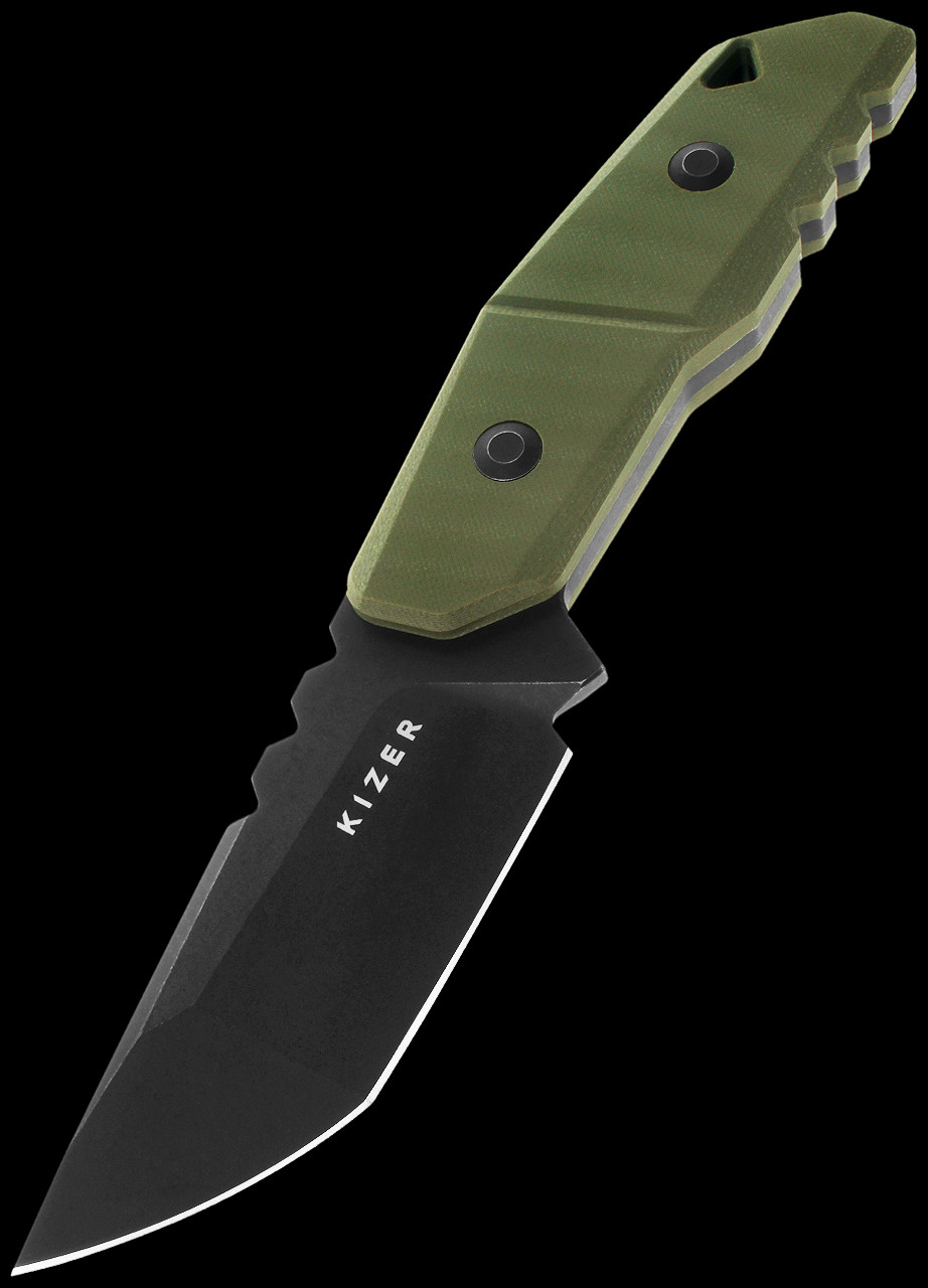 Kizer Quartz G10 Blackwashed Fixed Blade