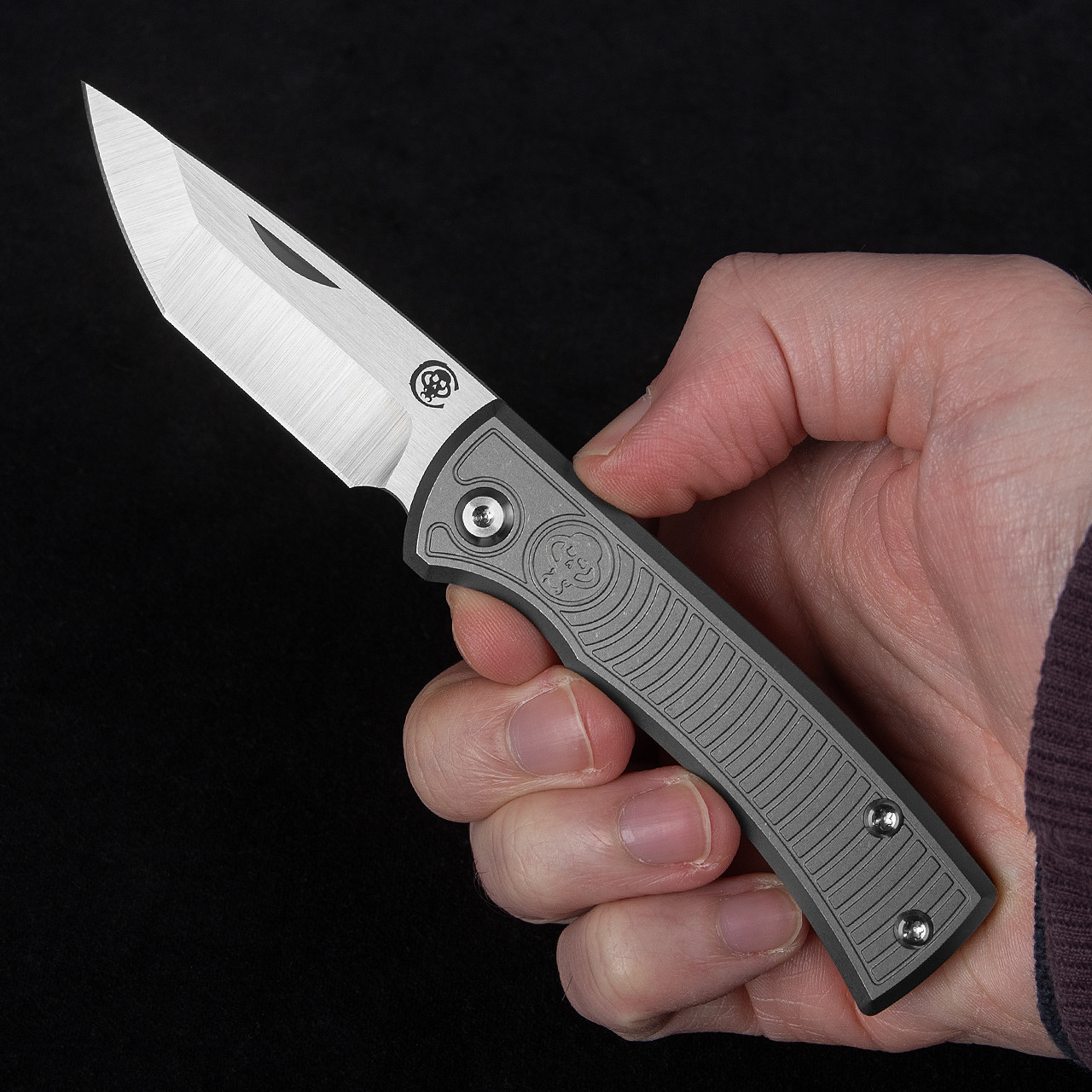 Chaves Knives Redencion Milled Titanium Folding Knife