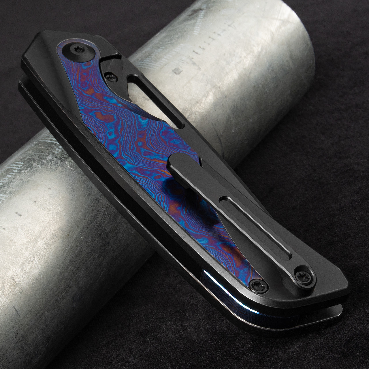 Kizer Topsail Titanium & Timascus Folding Knife