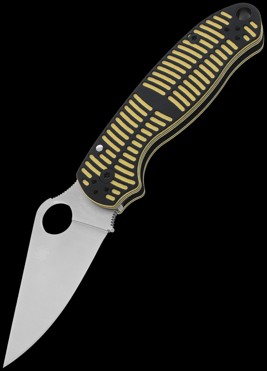 Spyderco Para 3 Salt Yellow and Black Folding Knife