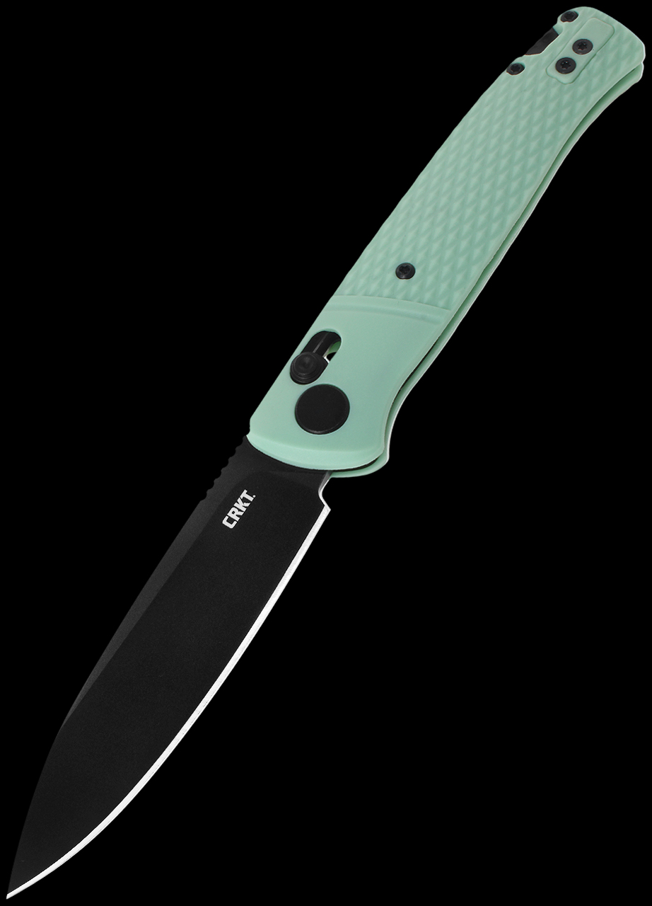 CRKT Counterpart Blue Drop Point Mint/ Green