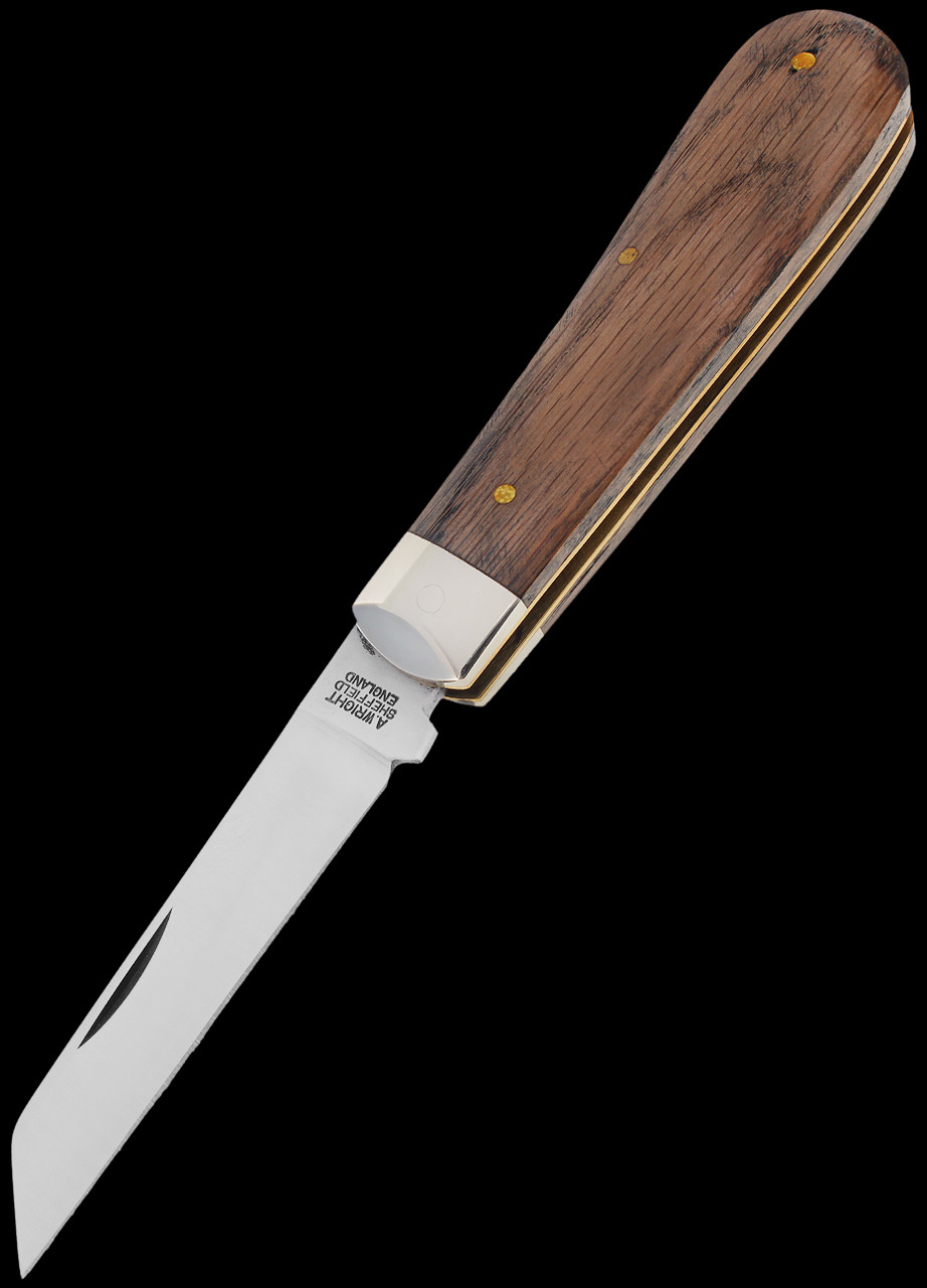 Arthur Wright Lambsfoot Whisky Barrel Oak Folding Knife