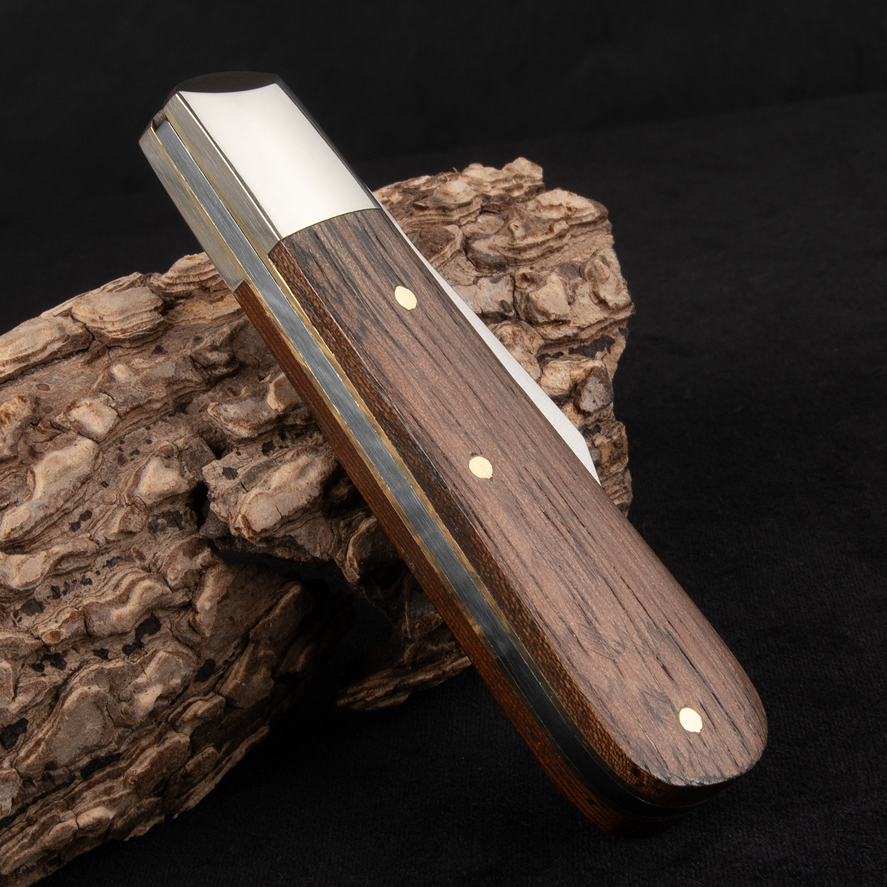 Arthur Wright Clip Point Wood Folding Knife