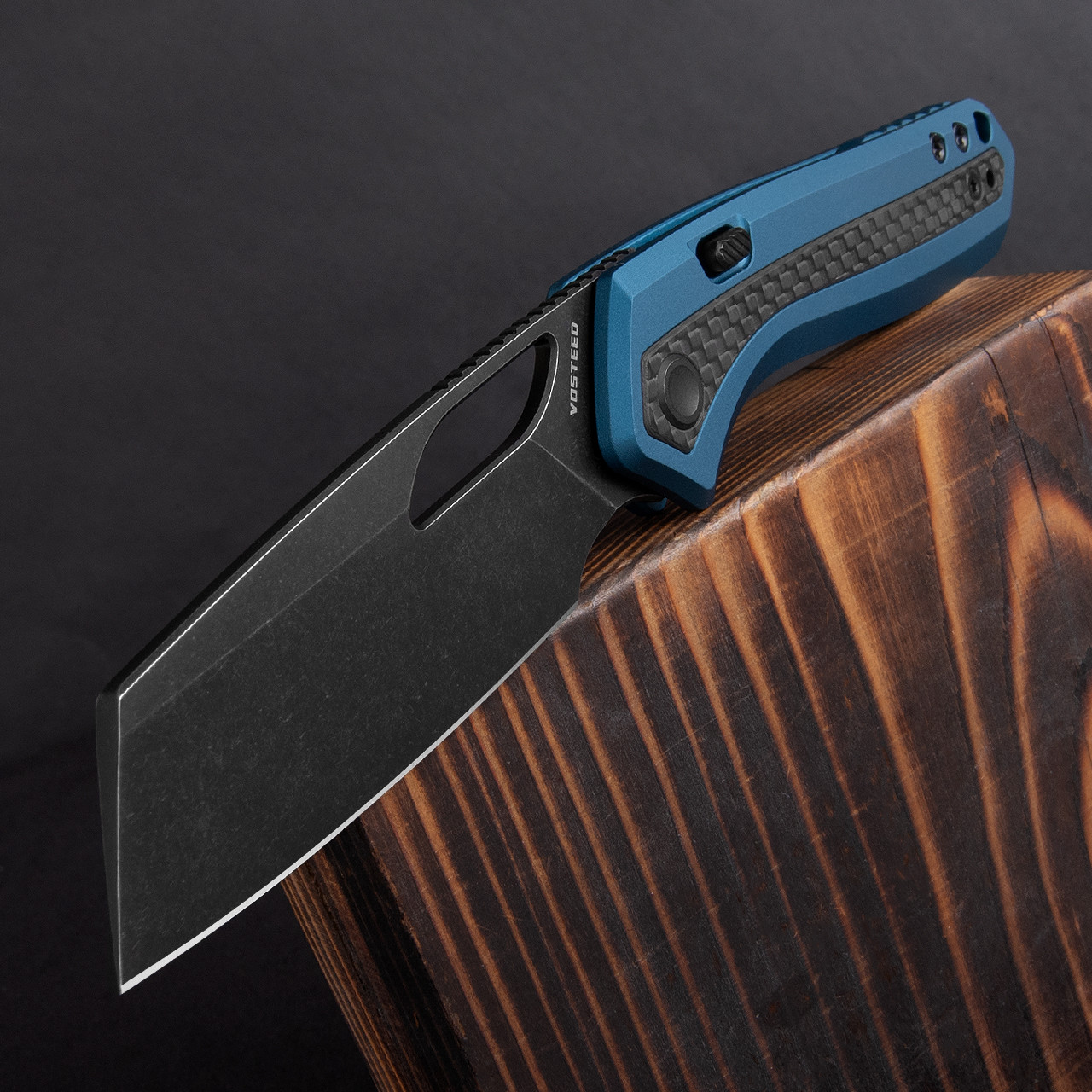 Vosteed Kroc Top Aluminium & Carbon Fibre Folding Knife