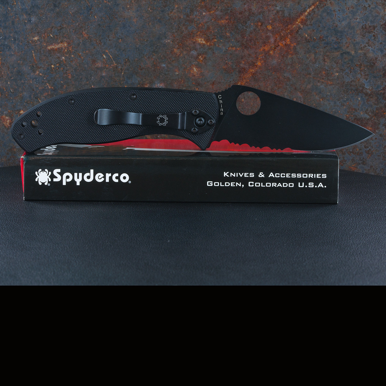 Spyderco Tenacious G10 Black Blade PS