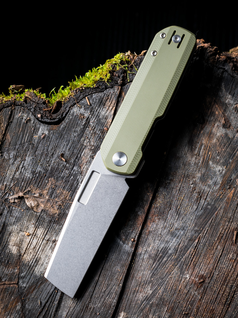 Vero Avid 2 Stonewashed OD Green Folding Knife