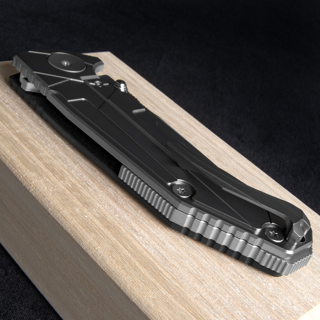 Rockstead Ren ZDP Dark Matter Black Folding Knife