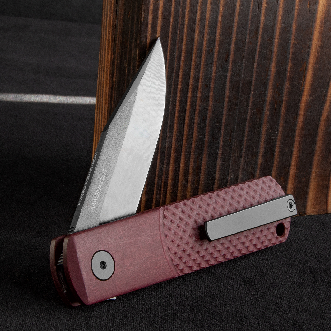 Boker BRLW Richlite Red Folding Knife