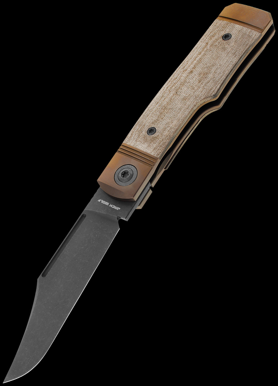 Jack Wolf Gunslinger Jack GRN Micarta Folding Knife