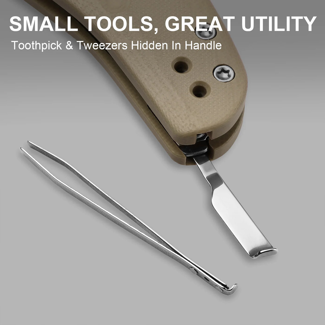 Kizer Sheepdog G10 Utility Knife Tan