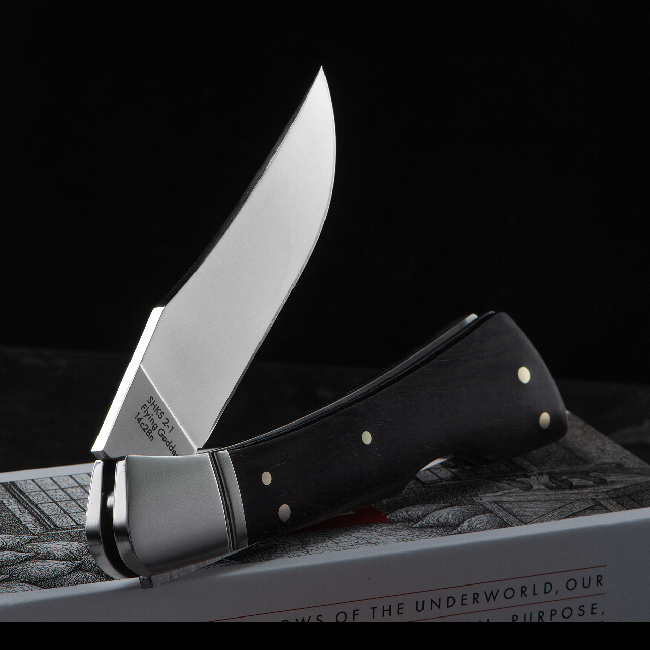 Sugar House Knife Syndicate Flying Goddess Alley Cat Folding Knife