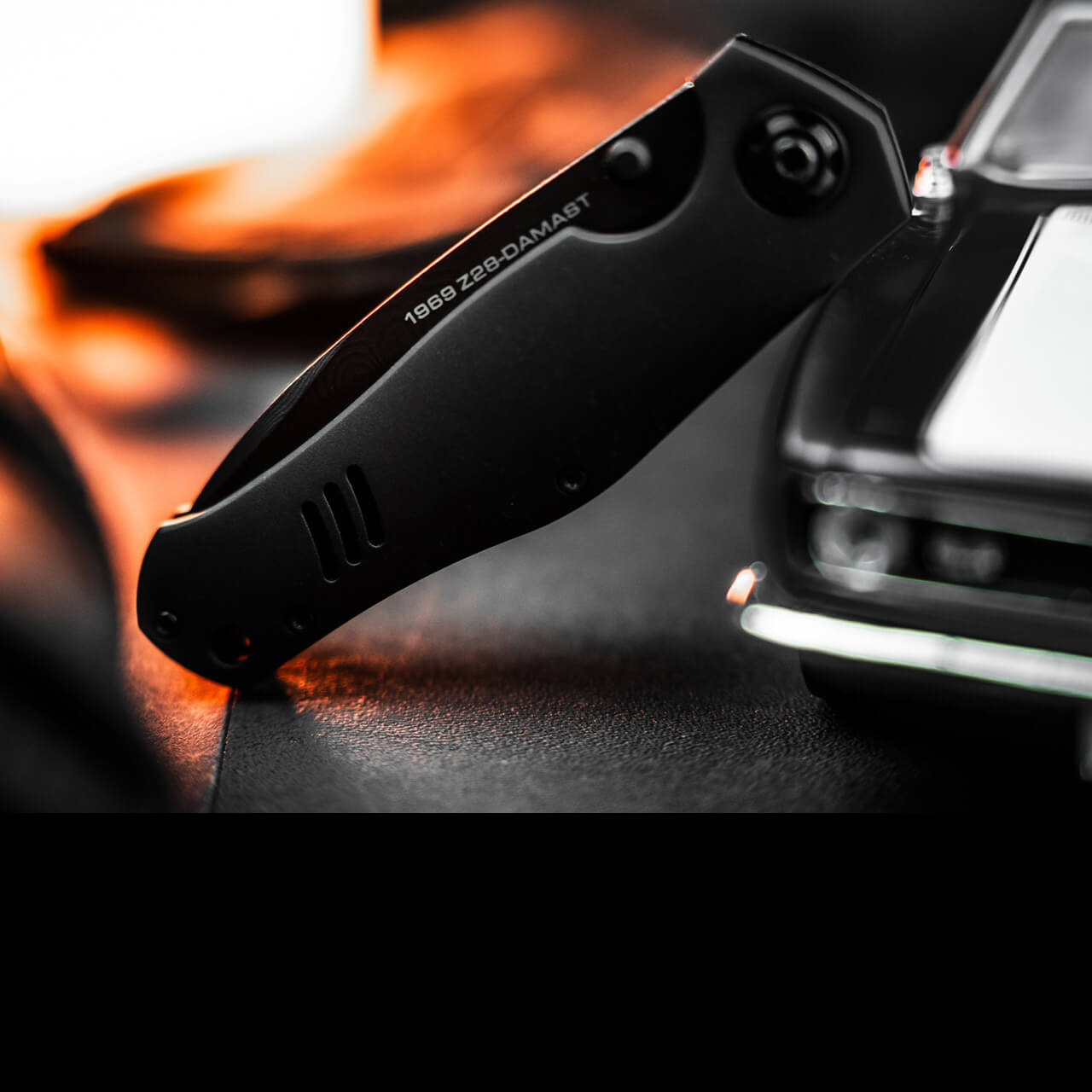 Boker 1969 Z28-Damast Shadow Folding Knife