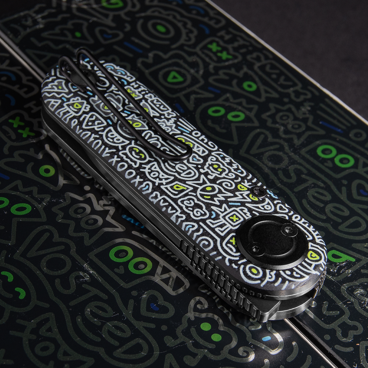 Vosteed Corgi V Vanchor Doodle Black Folding Knife