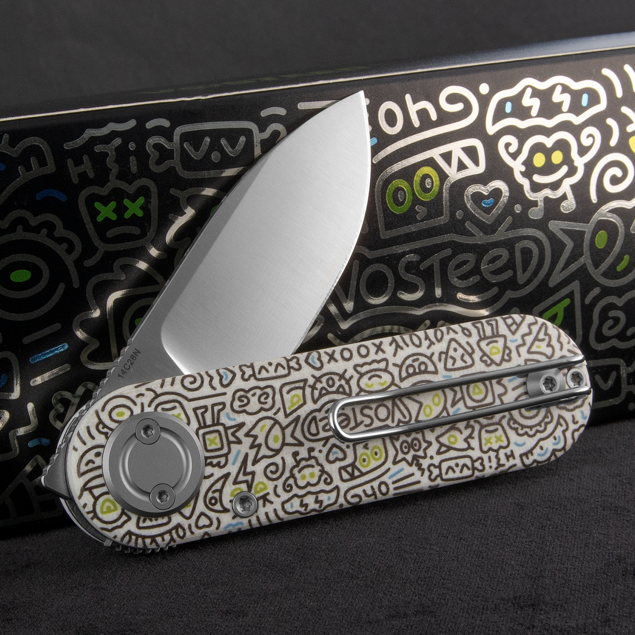 Vosteed Corgi V Vanchor Doodle Folding Knife