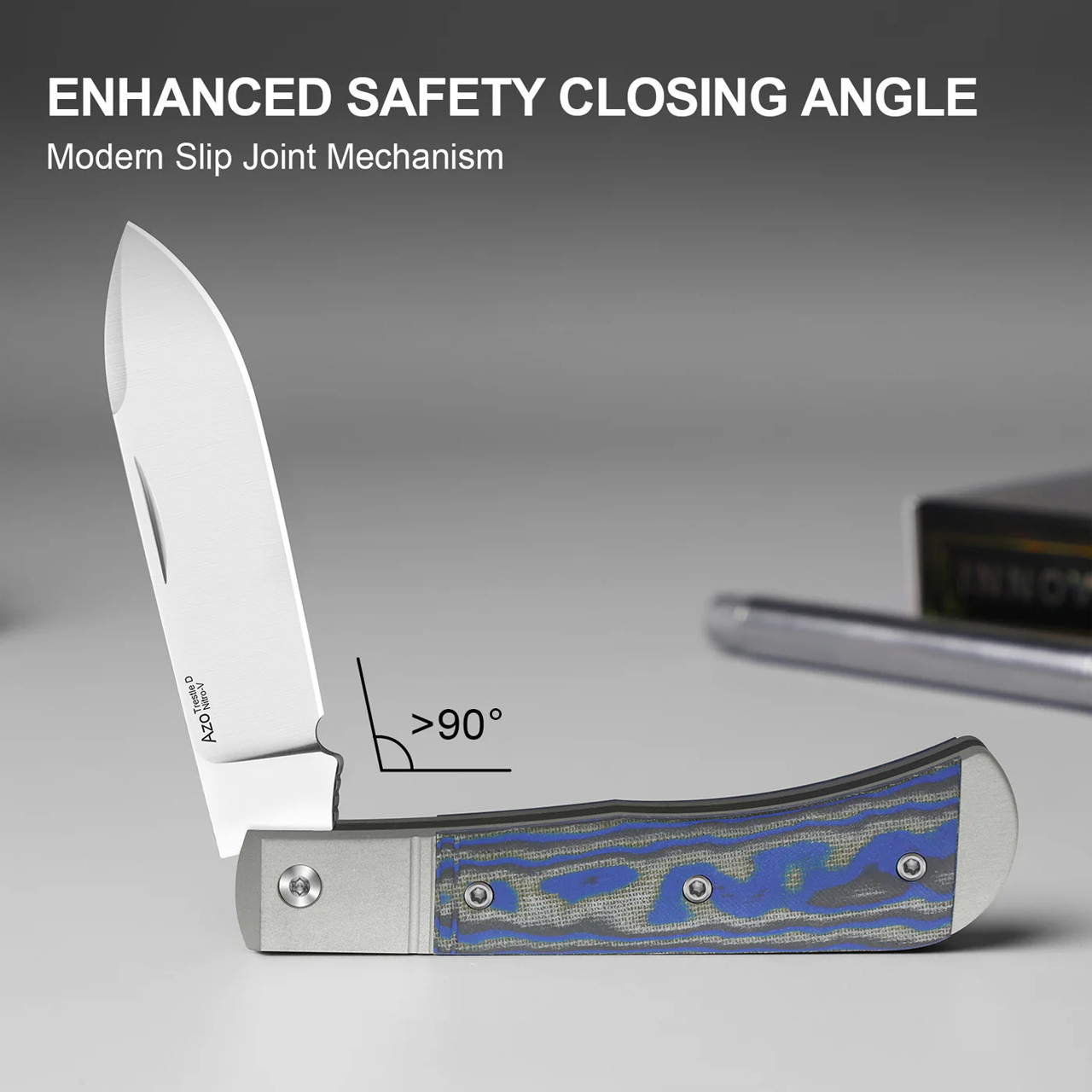 Kizer Trestle D Aluminum & Vortex Micarta Folding Knife