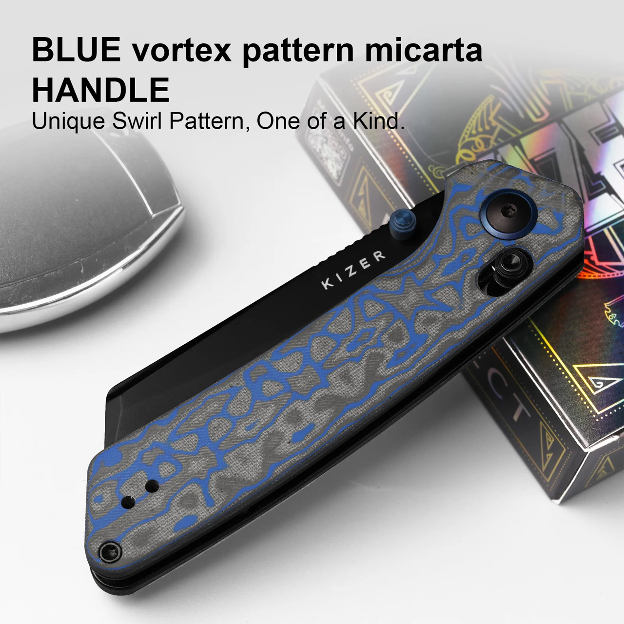 Kizer Madrac Vortex Micarta Folding Knife